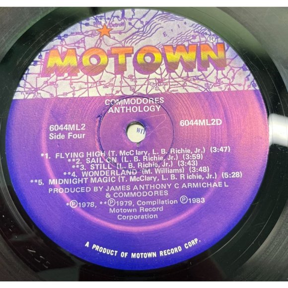 Commodores Anthology 2LP Set Motown Soul 6044 ML2 Brick House Vinyl Records - Picture 9 of 9